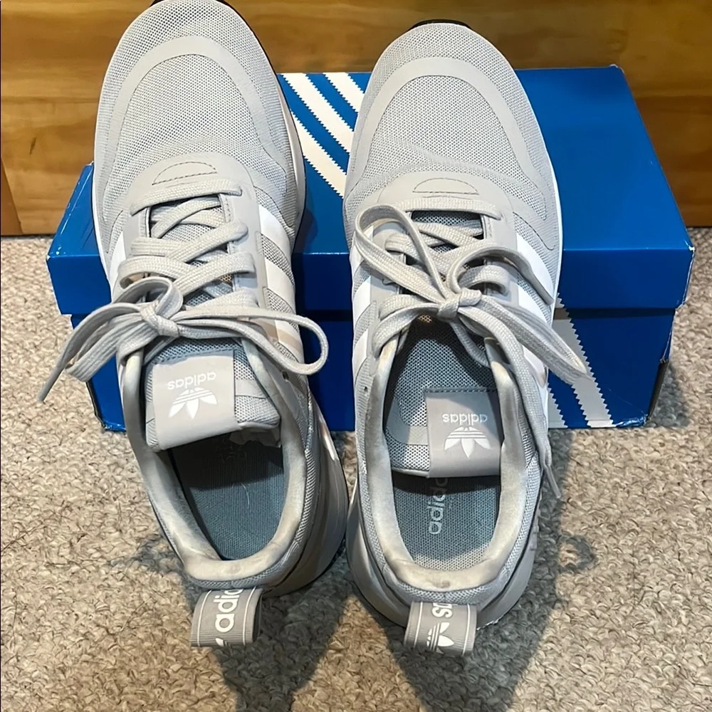 Adidas Multix Gray & White Sneakers - Picture 12 of 13